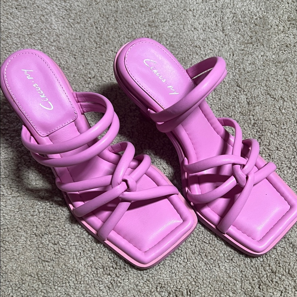 Circus Chic Pink Strappy Women's Sandals